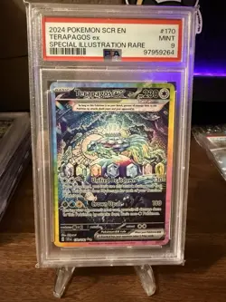 2024 Pokemon Terapagos ex Card Special Illustration Rare #170 Mint 9 - Image 1