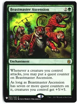 Beastmaster Ascension 92 Rare Commander Anthology Magic: The Gathering Near Mint - Image 1