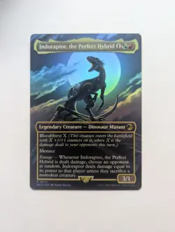 Indoraptor, The Perfect Hybrid Borderless Foil REX 0015 - Image 1