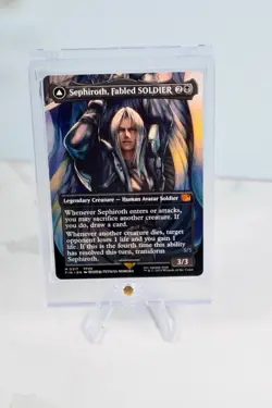 MTG - FIN - 0317 - Sephiroth, Fabled SOLIDER Borderless / Regular / NM / FF7 - Image 3