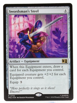 Swordsman's Steel Marvel Super Heroes 0752 Rare MTG Foil NM - Image 1