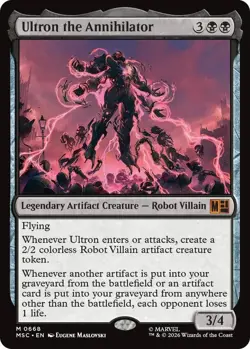 1x Ultron The Annihilator Marvel MSC NM - Jumpstart Magic MTG x1 - Image 1