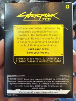 Cyberpunk TCG ANIME EXPO 2026 Rebecca Having A Moment FOIL PRM01 - SEALED + DEMO - Image 3