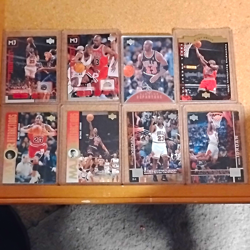 Upper Deck Michael Jordan Chicago Bulls NBA Insert Card Lot 8 - Image 1