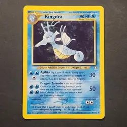 Pokemon Kingdra Neo Genesis TCG Holo Card 8/111 Unlimited Rare LP Condition - Image 1