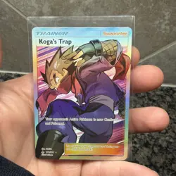Pokemon Company Koga's Trap 211/214 SM Unbroken Bonds Full Art Holo UR Eng - Image 1