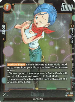 DRAGON BALL FUSION WORLD Bulma #FB02-130 Holo Blazing Aura NM - Image 1