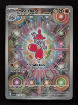 Medicham 241/217 Illustration Rare Ascended Heroes Pokemon Near Mint - Image 1