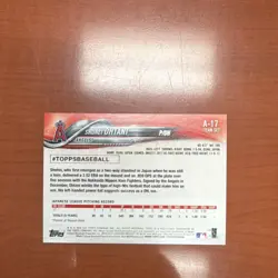 Topps 2018 Team Sets Shohei Ohtani RC #A-17 Los Angeles Angels - Image 2