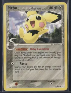 Pichu 76/110 Common Holon Phantoms Pokemon Moderately Played - Image 1