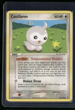 Castform 34/113 Uncommon Delta Species Pokemon Lightly Played - Image 1