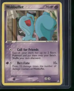 Wobbuffet 56/110 Uncommon Holon Phantoms Pokemon Lightly Played - Image 1