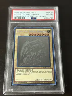 Blue-Eyes White Dragon Ghost Rare 1st Ed GFP2-EN175 PSA 8 🔥 - Image 1