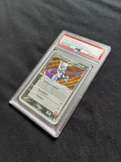 Pokemon Rocket's Mewtwo EX Team Rocket Returns Holo 99/109 2004 PSA 5 - Image 3