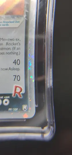 Rocket's Mewtwo ex 99/109 Team Rocket Returns EX Holo Ultra Rare Swirl🌀 CGC 7.5 - Image 2