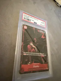 2024 One Piece Card Game OP09 Shanks Alt Art Foil SR OP09-004 PSA 10 ENG - Image 2