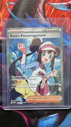 Rosa's Encouragement 114/088 Ultra Rare Perfect Order Pokemon Holo Near Mint - Image 1