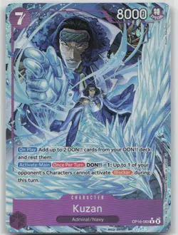 Kuzan (Alternate Art) OP16-063 The Time of Battle Foil B102 - Image 1