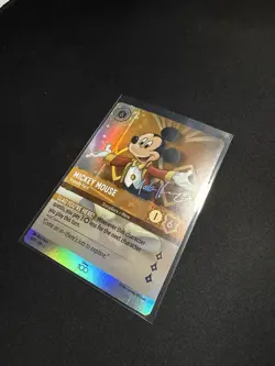 2023 Disney Lorcana Mickey Mouse #18/P1 D100 Holo Enchanted Signed - Image 3
