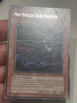 Neo-Spacian Dark Panther Rare 1st Edition DP03-EN007 LP Yugioh - Image 2