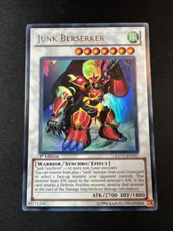 Yu-Gi-Oh! Junk Berserker (NM) 1st Edition EXVC-EN037 Ultra Rare - Image 1