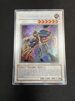 Yu-Gi-Oh! Underground Arachnid (NM) ABPF-EN096 Secret Rare Unlimited - Image 1