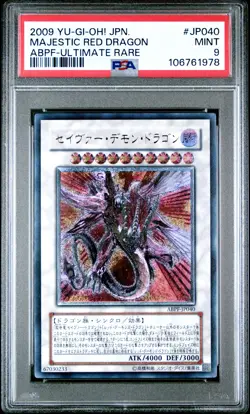 2009 YU-GI-OH! JPN ABPF-ABSOLUTE POWERFORCE #JP040 MAJESTIC RED DRAGON PSA 9 - Image 1