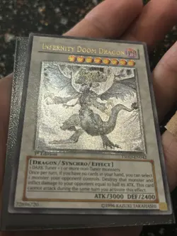 Yugioh Infernity Doom Dragon THSD 1st Ed Ultimate Rare! - Image 4