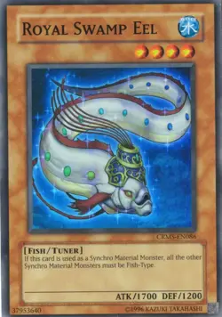 Yu-Gi-Oh! Royal Swamp Eel Unlimited CRMS-EN086 Super Rare NM/LP x1 - Image 1