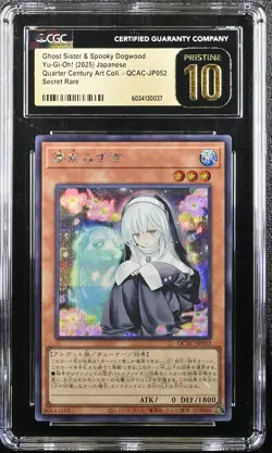 CGC 10 Pristine Ghost Sister & Spooky Dogwood QCAC-JP052 Yu-gi-oh! - Image 1
