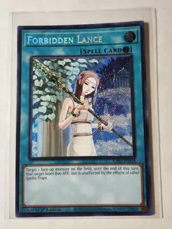 YuGiOh! Forbidden Lance RA02-EN058 Secret Rare 1st Edition - Image 1