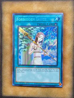 Yugioh Forbidden Lance RA02-EN058 Secret Rare 1st Ed NM - Image 1