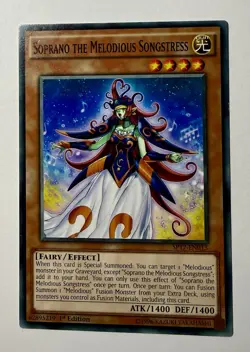 Yugioh Soprano the Melodious Songstress SP17-EN013 Common 1st Ed LP - Image 1