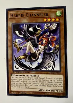 Yugioh - Harpie Channeler SBC2-ENH04 1st Edition - Speed Duel: Battle City Final - Image 1