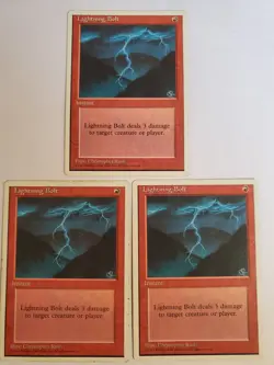 Lightning Bolt MTG Core Set 4th Edition 3 Regular - Image 1