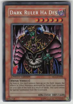 Dark Ruler Ha Des MC1-EN006 Secret Rare Yu-Gi-Oh Limited NM - Image 1