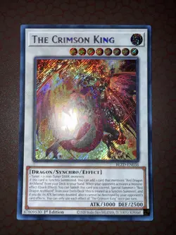 Yu-Gi-Oh! The Crimson King -BLZD-EN036- Secret Rare- 1st Edition NM! - Image 1