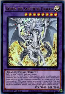 Albion the Sanctifire Dragon MZMU-EN101 Ultra Rare Yu-Gi-Oh 1st Edition NM/M - Image 1