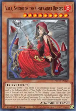 1x Vala, Seidhr of the Generaider Bosses - 1st NM Eng YuGiOh - Photon Hypernova - Image 1