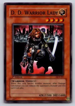D.D. Warrior Lady DCR-027 Super Rare Dark Crisis Yu-Gi-Oh 1st Edition Near Mint - Image 1