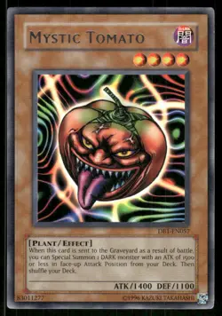 Mystic Tomato DB1-EN057 Rare Dark Beginning 1 Yu-Gi-Oh Unlimited NM - Image 1