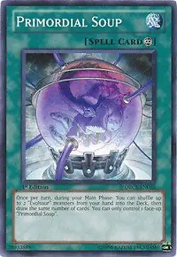 1x Primordial Soup - 1st Edition NM Eng YuGiOh - Order of Chaos - Image 1