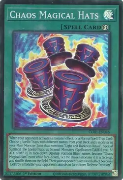 Chaos Magical Hats CORI-EN046 Chaos Origins 1st Edition Yugioh NM - Image 2