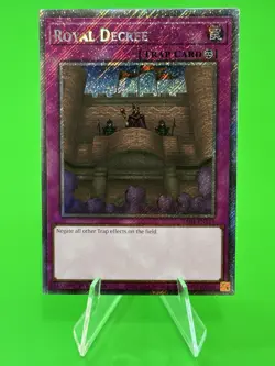Yu-Gi-Oh Quarter Century Stampede Royal Decree PSR RA04-EN113 NM!!! - Image 1