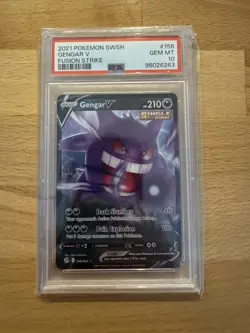 Pokemon Fusion Strike Gengar V 156/264 Ultra Rare Full Art PSA 10 GEM MINT - Image 1
