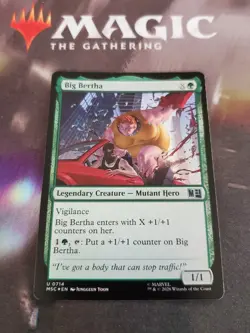 Mtg. Big Bertha. Foil. Commander: Marvel Super Heroes. Pack Fresh - Image 1