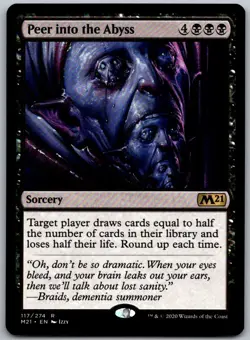 Peer into the Abyss 117 Rare Core Set 2021 Magic: The Gathering Near Mint - Image 1