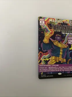 Magic: The Gathering Marvel Tales Thanos the Mad Titan Foil Full Art 4/4 - Image 3