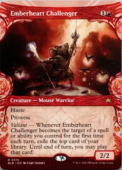 Emberheart Challenger (Showcase) 315 Rare Bloomburrow MTG NM - Image 1