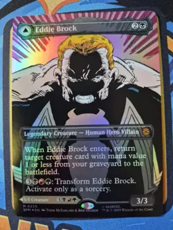 Eddie Brock / Venom, Lethal Protector 233 Borderless Foil | Spider-Man MTG - Image 1